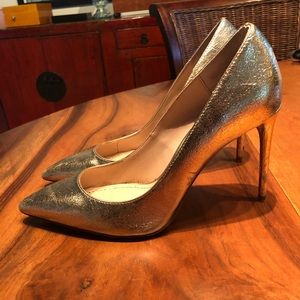 Metallic Gold Zara heels